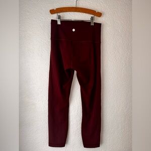lululemon athletica Burgundy Leggings
